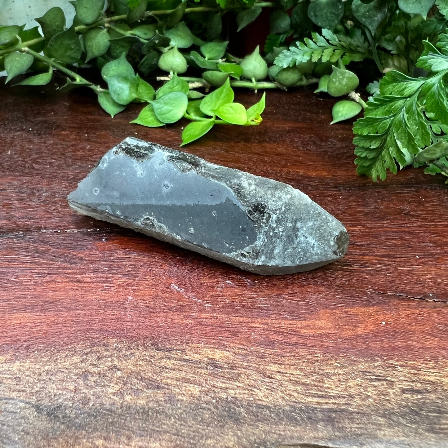 Smoky Quartz with Black Quartz Core and Thermal etching - Inner Mongolia