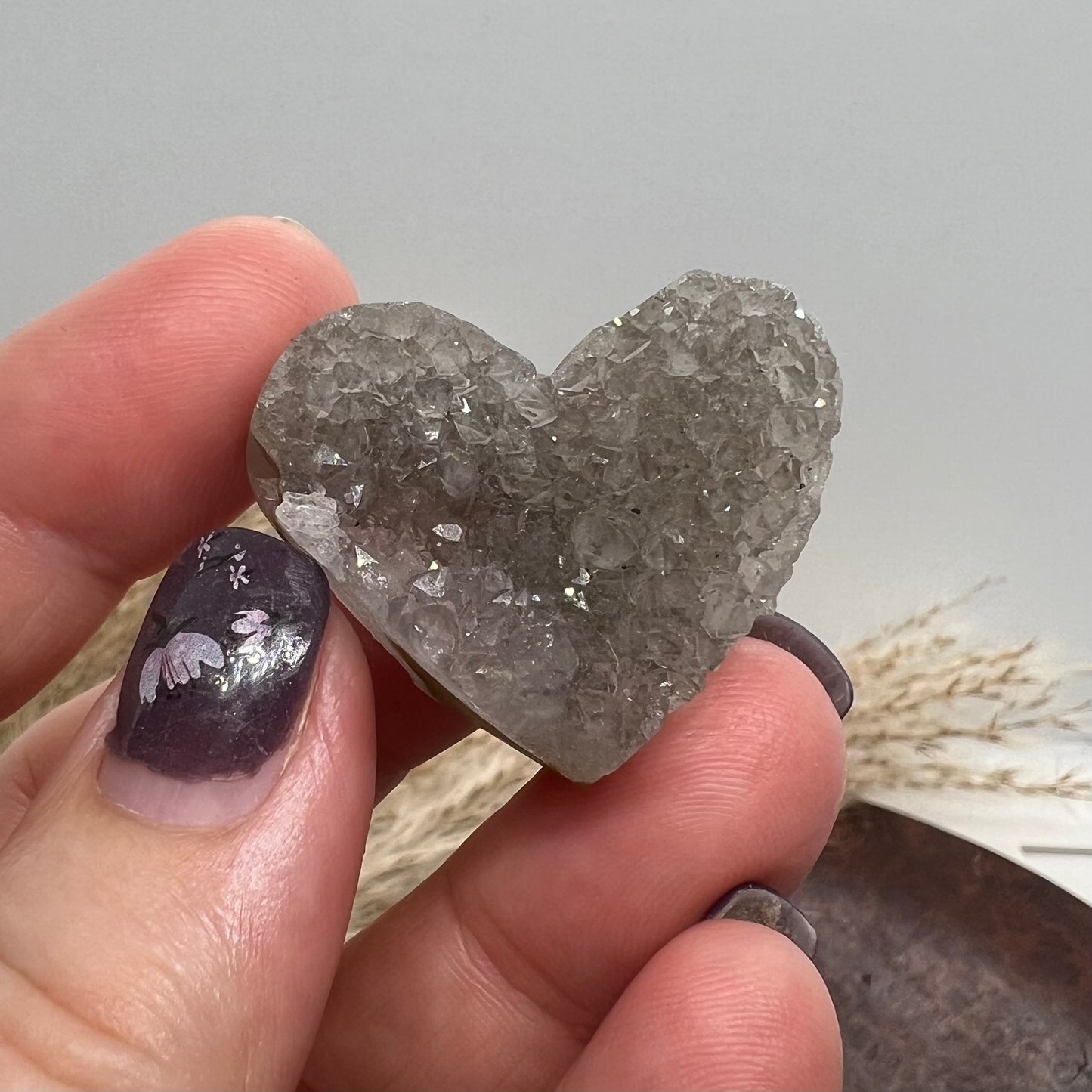 Amethyst Cluster Heart (vii)