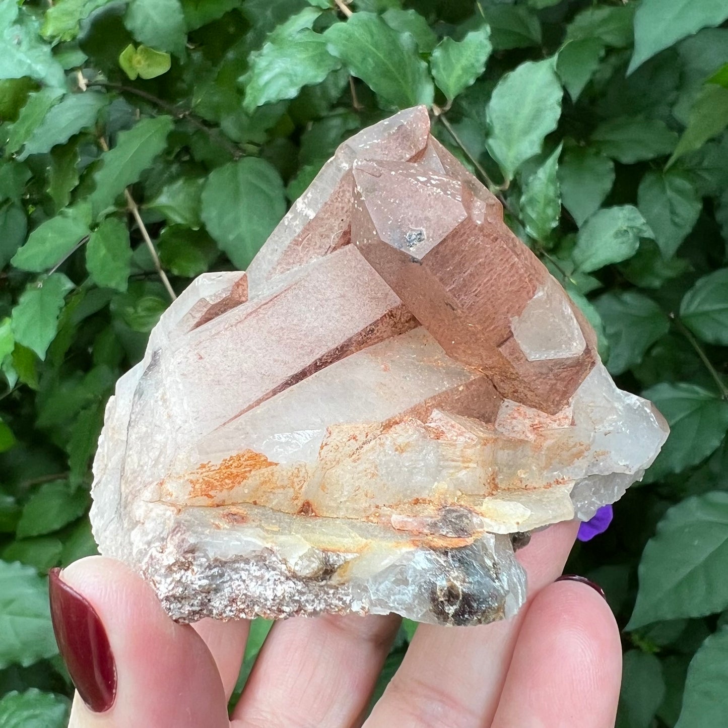 Red Hematoid Quartz Cluster - 236g