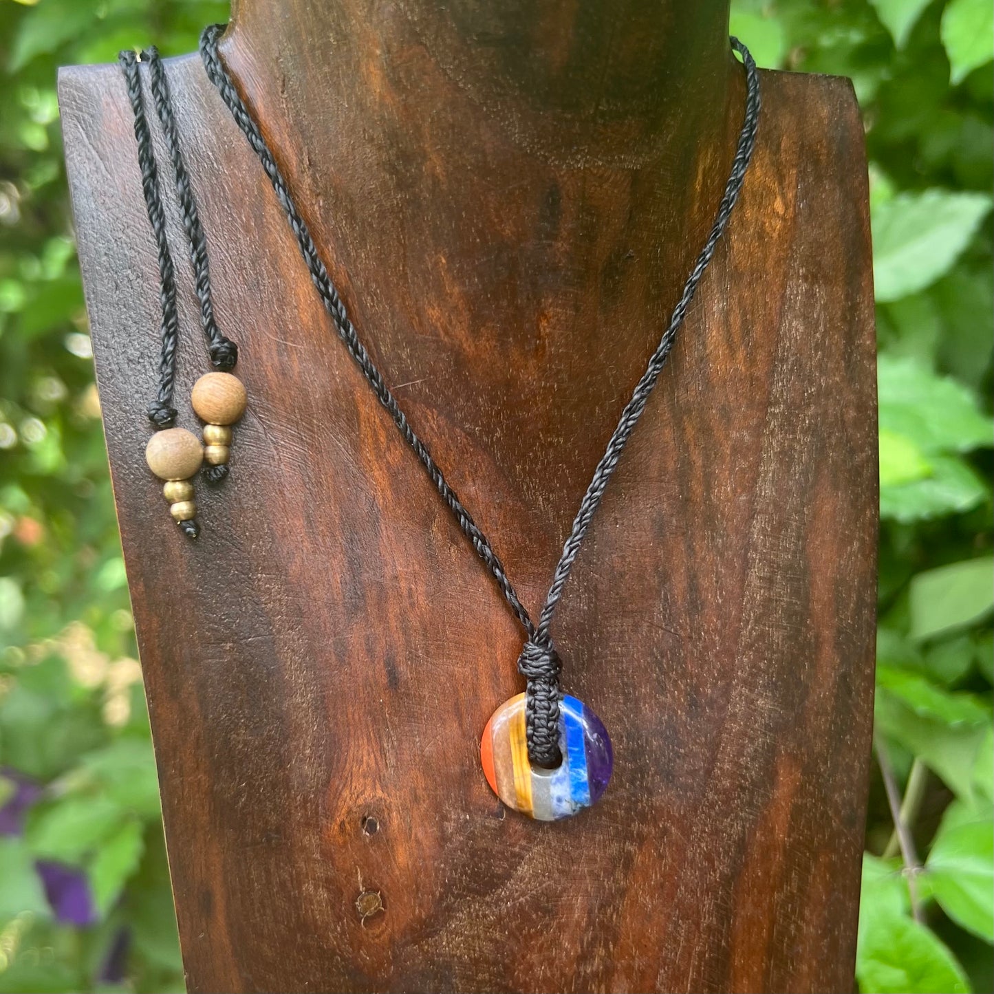 Chakra Perpetual Pendant Macrame Necklace