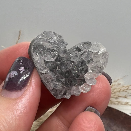 Amethyst Heart shaped Cluster