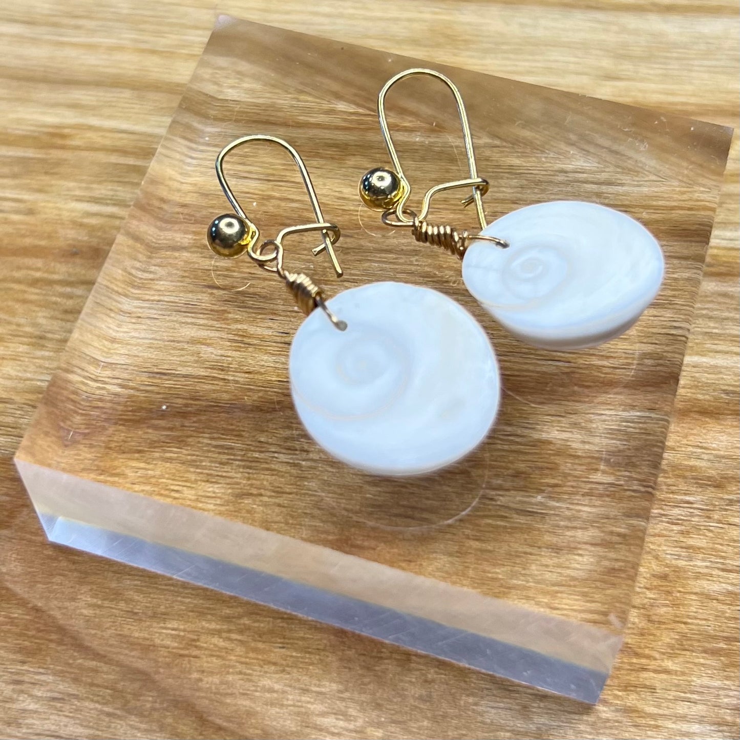 Shiva Eye Shell Earrings: Spiritual ∙ Personal Transformation ∙ Nurturing