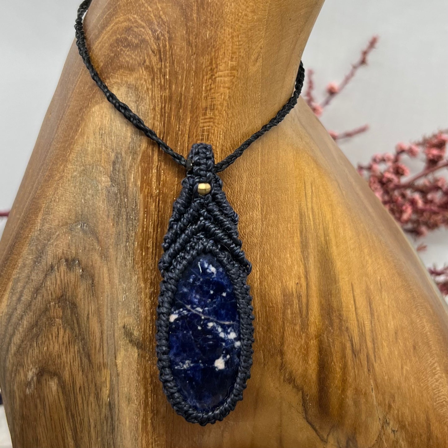 Sodalite Macrame Necklace