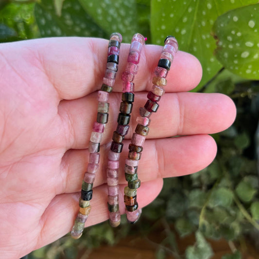 Rubellite & Multi Tourmaline Crystal Bracelet ∙ Purpose | Soothing | Breaking Non-Beneficial Habits