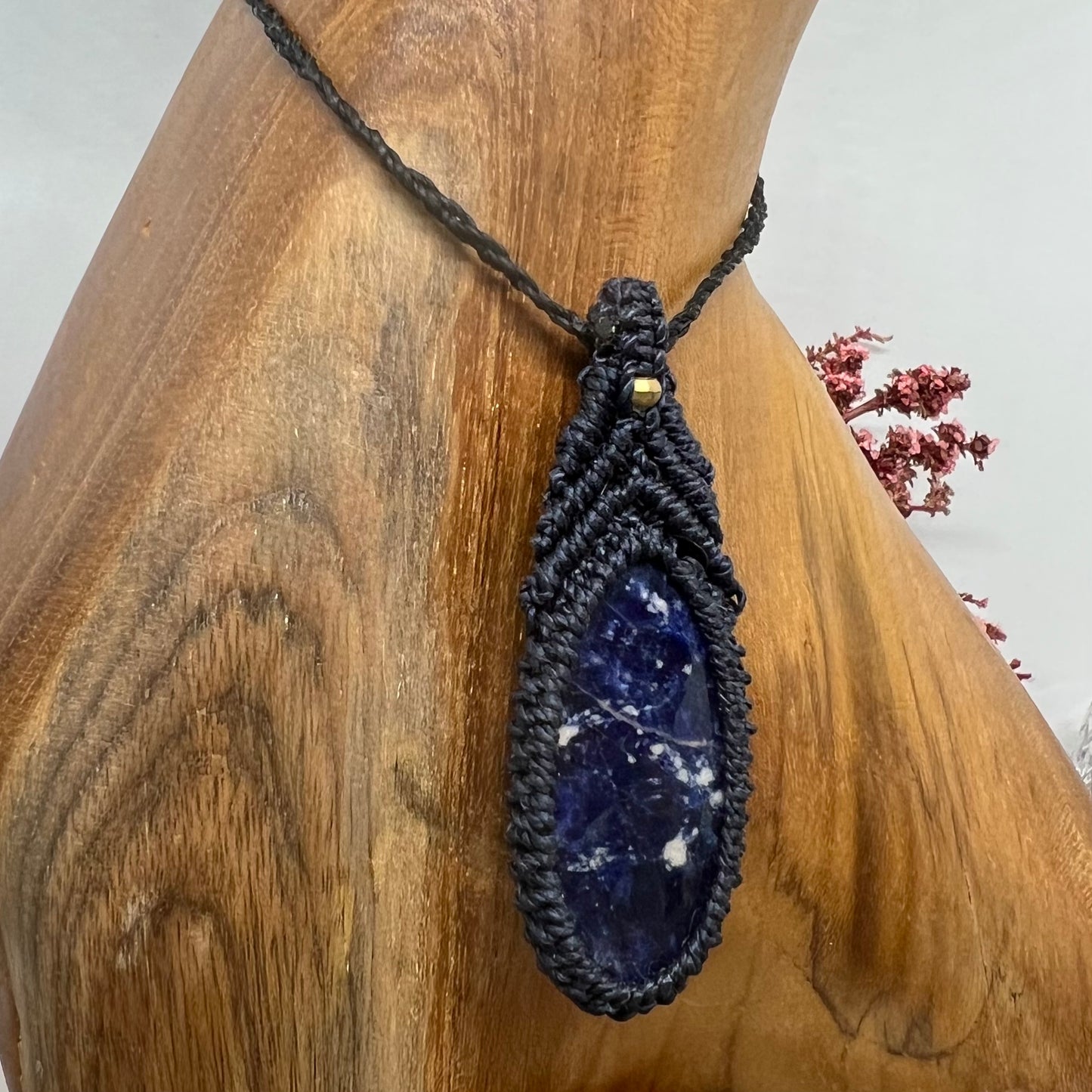 Sodalite Macrame Necklace