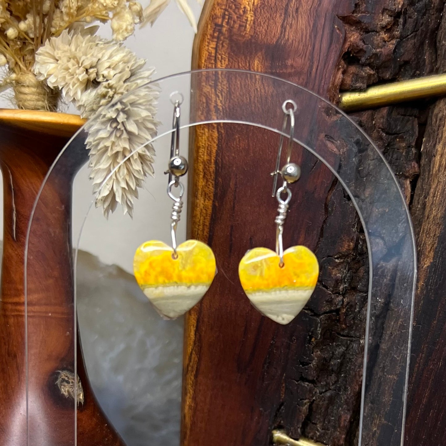 Bumblebee Jasper Crystal Earrings: Courage ∙ Creativity ∙ Zest for Life