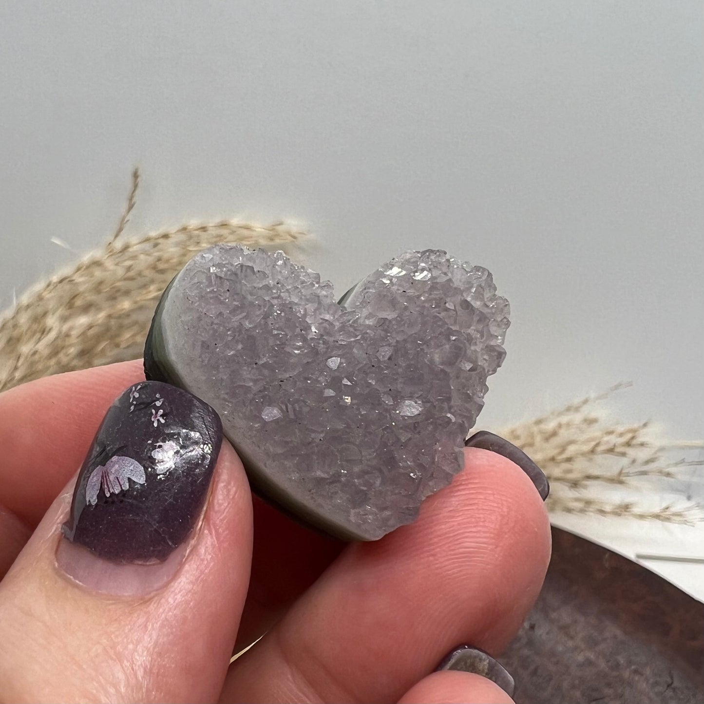 Amethyst Cluster Heart (vi)