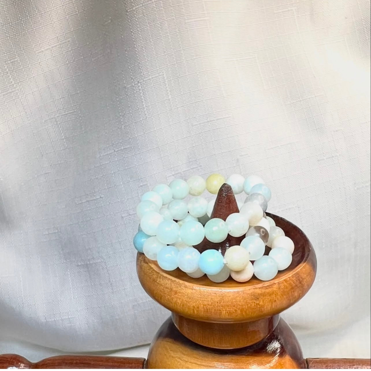 Amazonite Beaded Stretch Ring