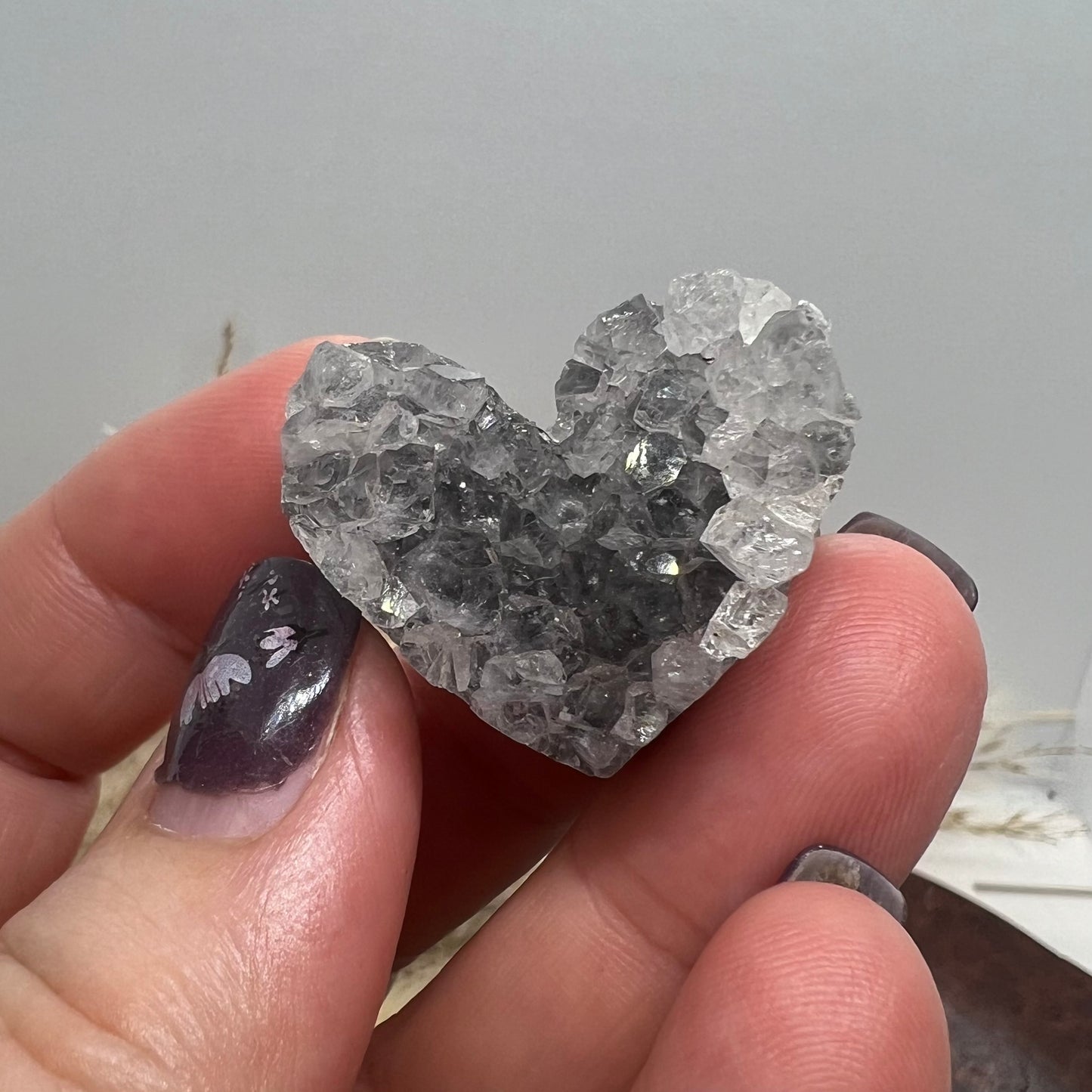 Amethyst Heart shaped Cluster