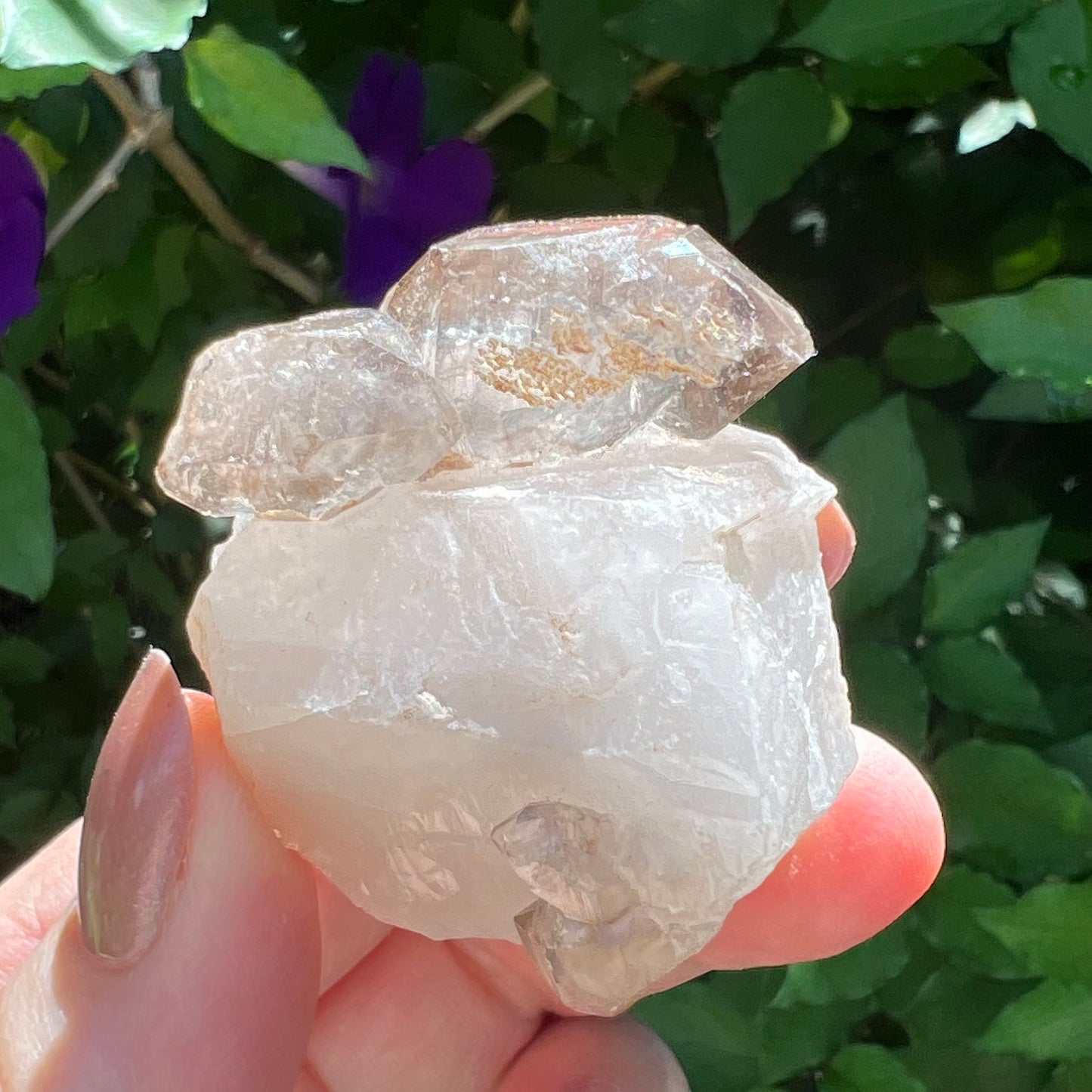 Quartz with Smoky Quartz double-terminated points - Inner Mongolia