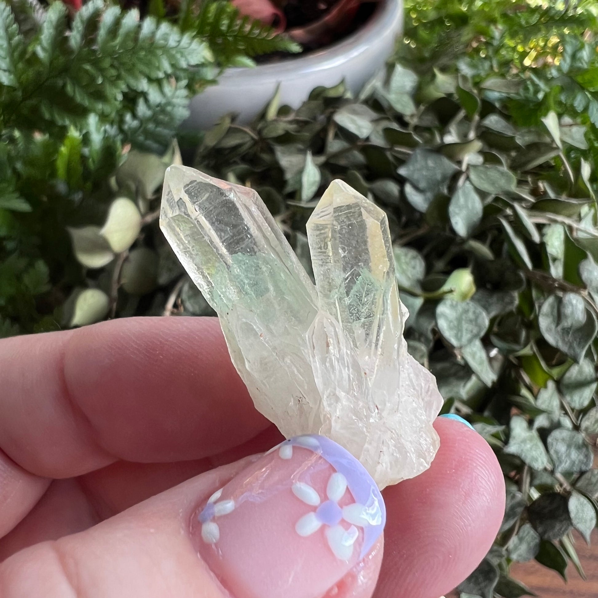 Fuchsite Phantom Quartz - Madagascar | 'Emerald Phantom'