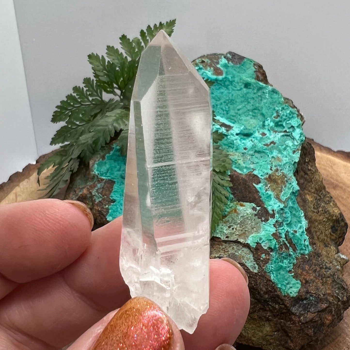 Icy Lemurian Quartz Point - Tessin habit