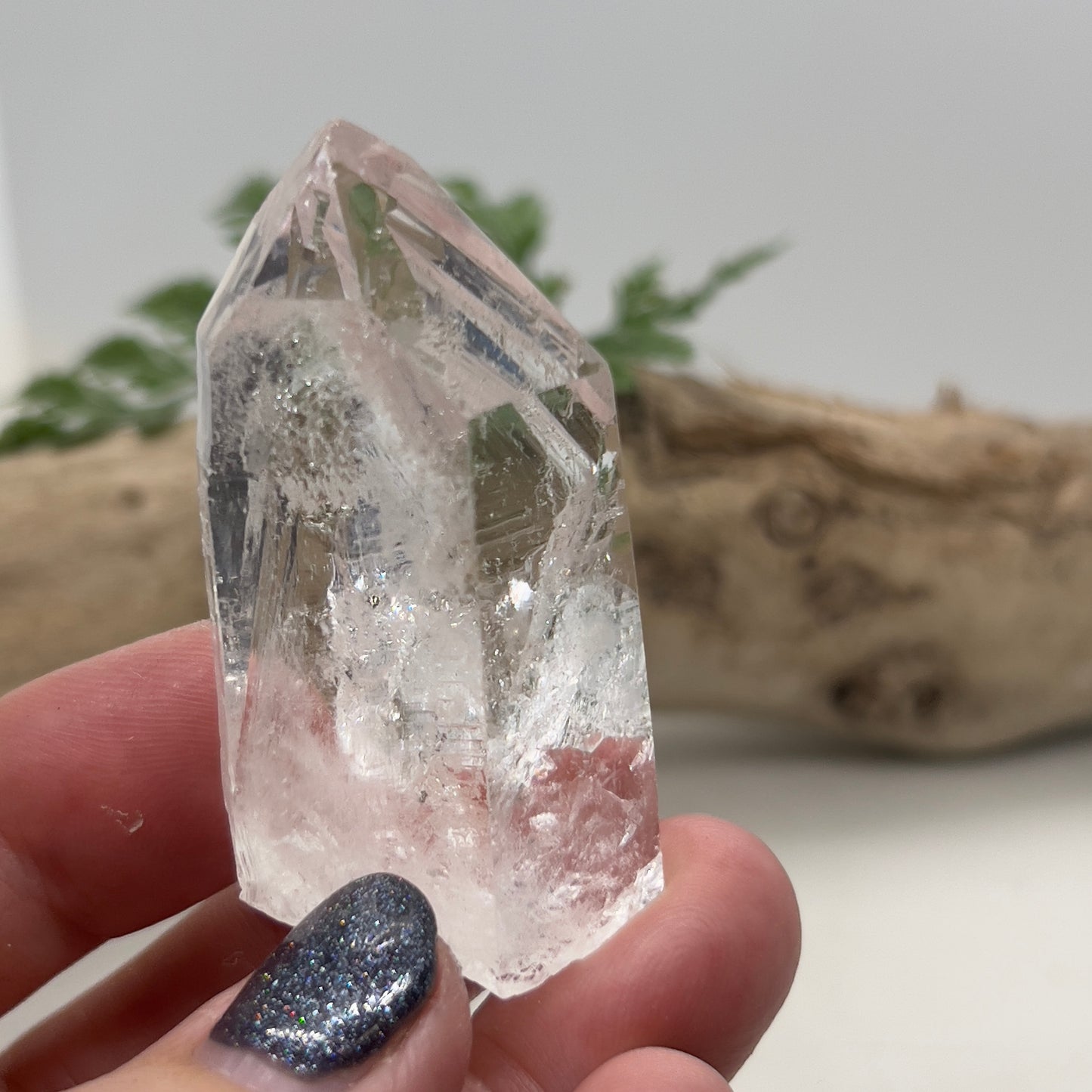 Silver Tip Lemurian Quartz Point