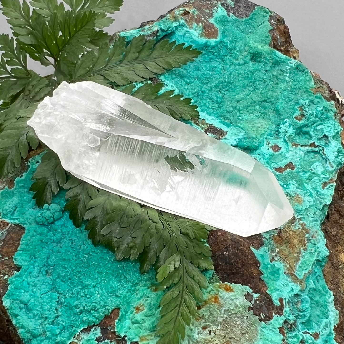Icy Lemurian Quartz Point - Tessin habit