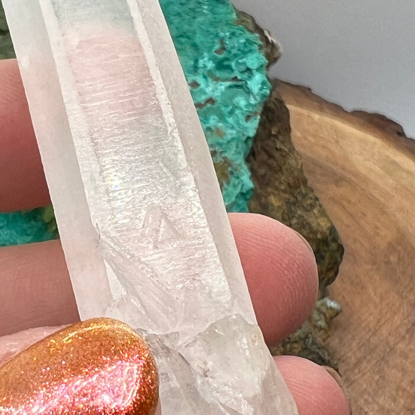 Quartz Point - Record keepers, Trio of Diamond faces +