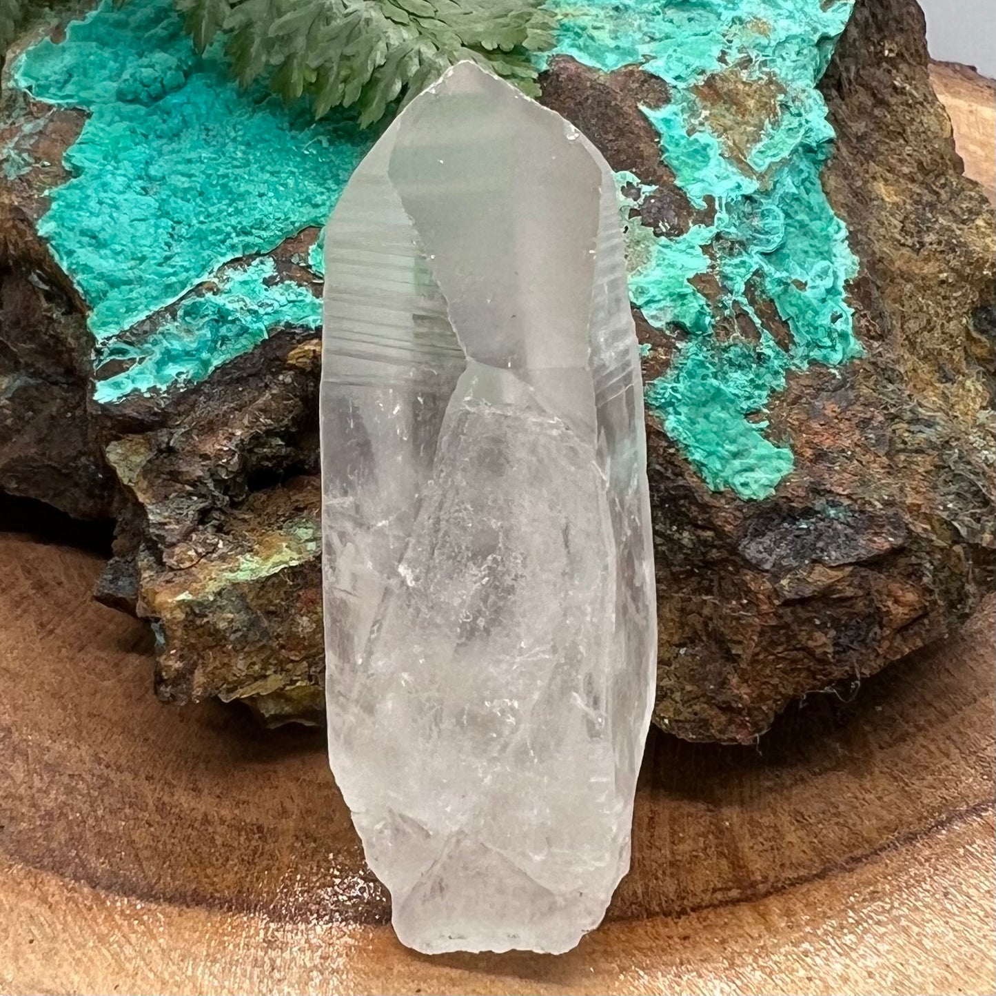 Icy Lemurian Quartz Point - Tessin habit