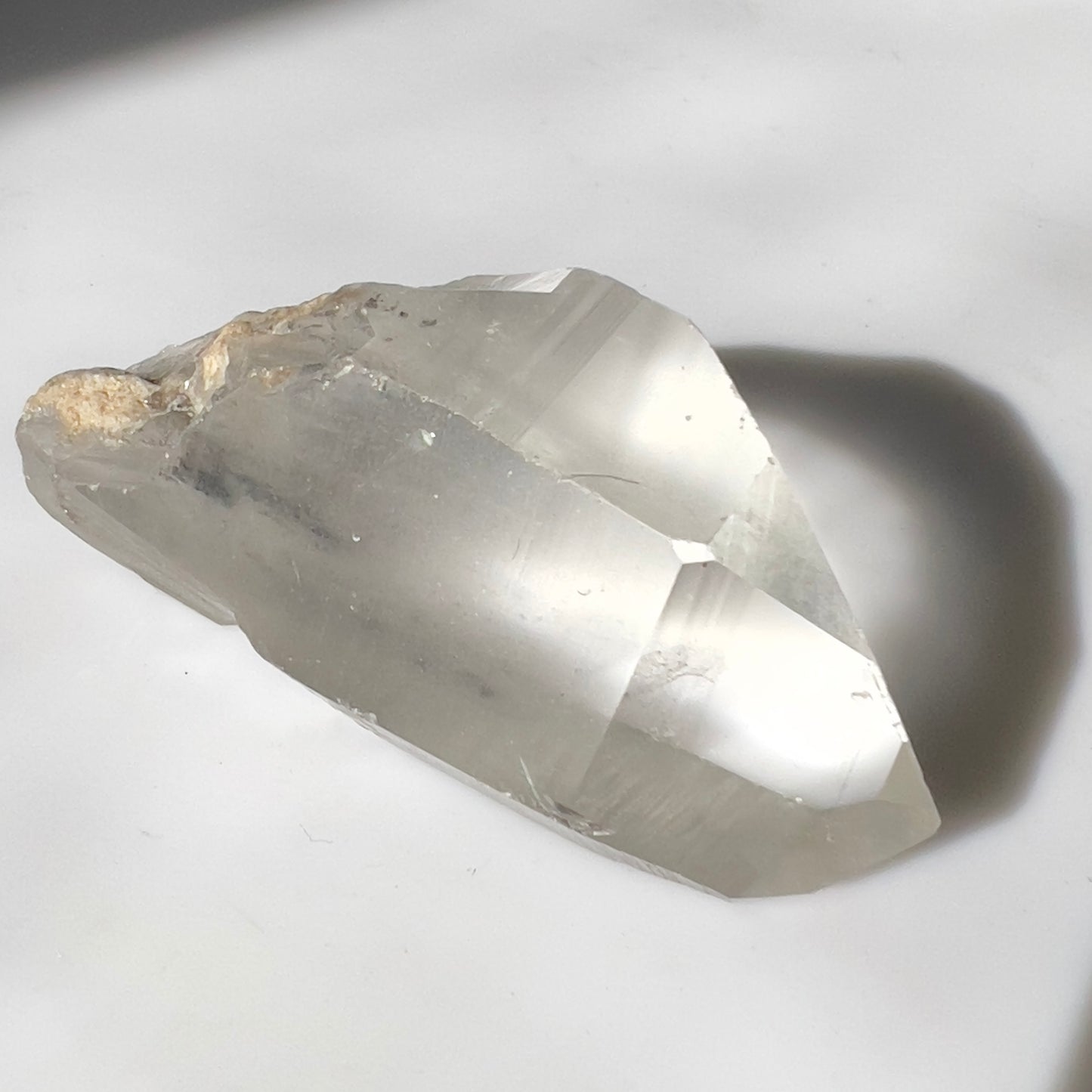 Raw Inclusion Quartz Point with Phantoms & Striations