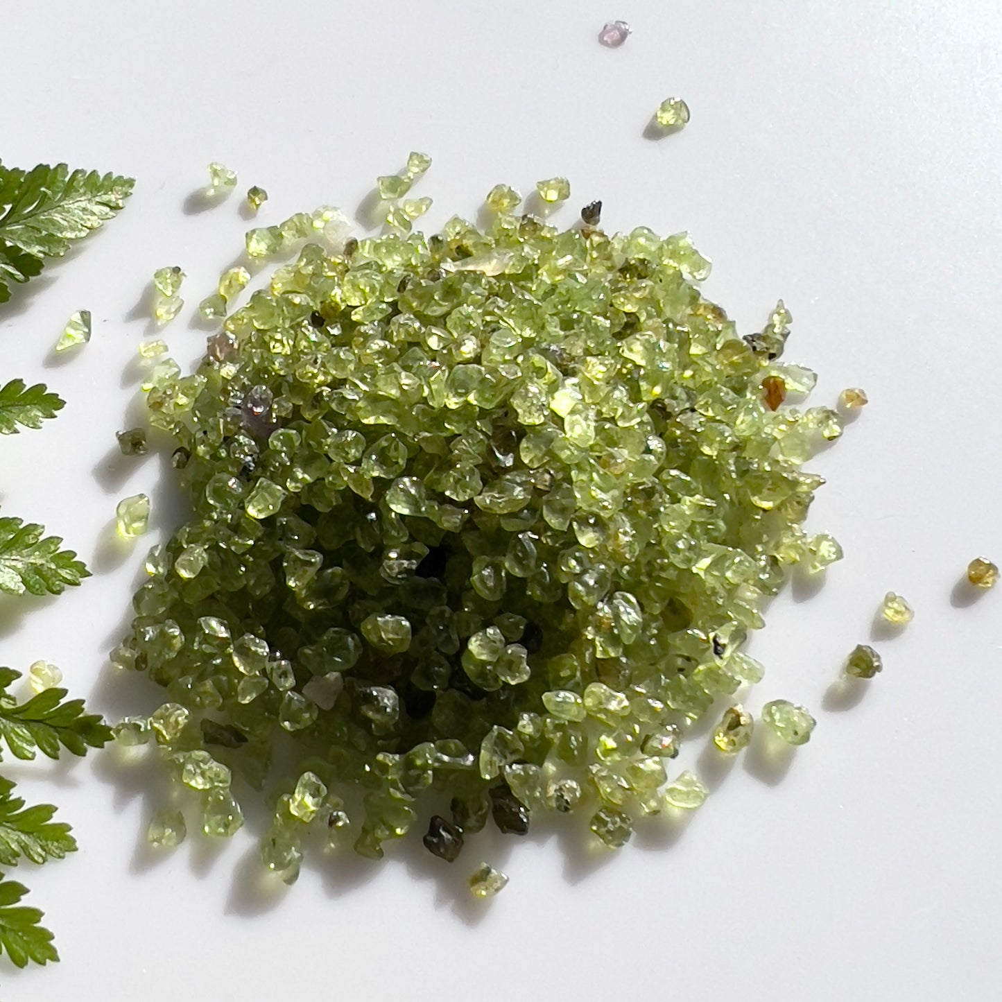 Peridot Crystal Chips (small & naturally rough)
