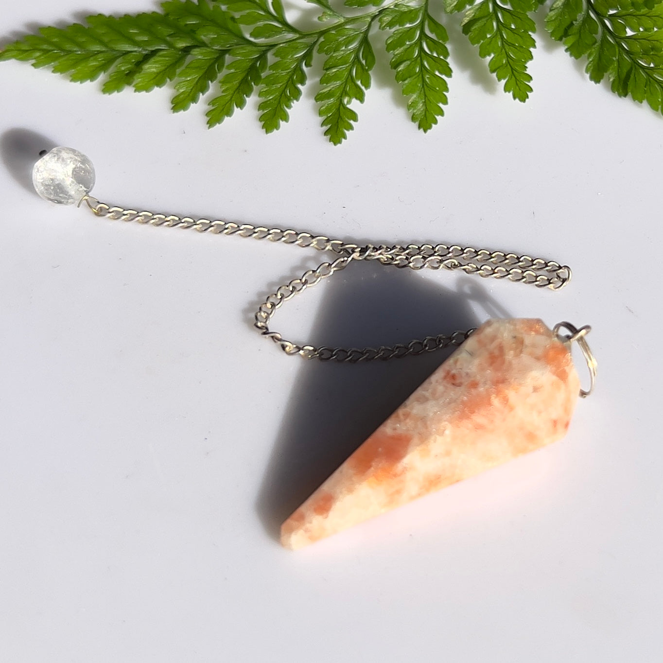 Sunstone Pendulum - Sunstone is a crystal of strength, leadership and personal power.