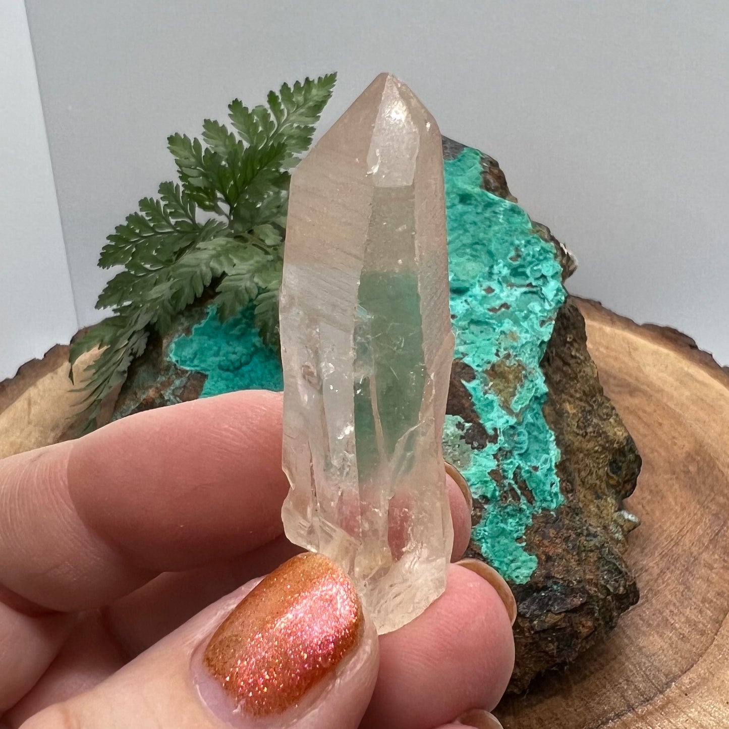 Tangerine Lemurian Quartz Point