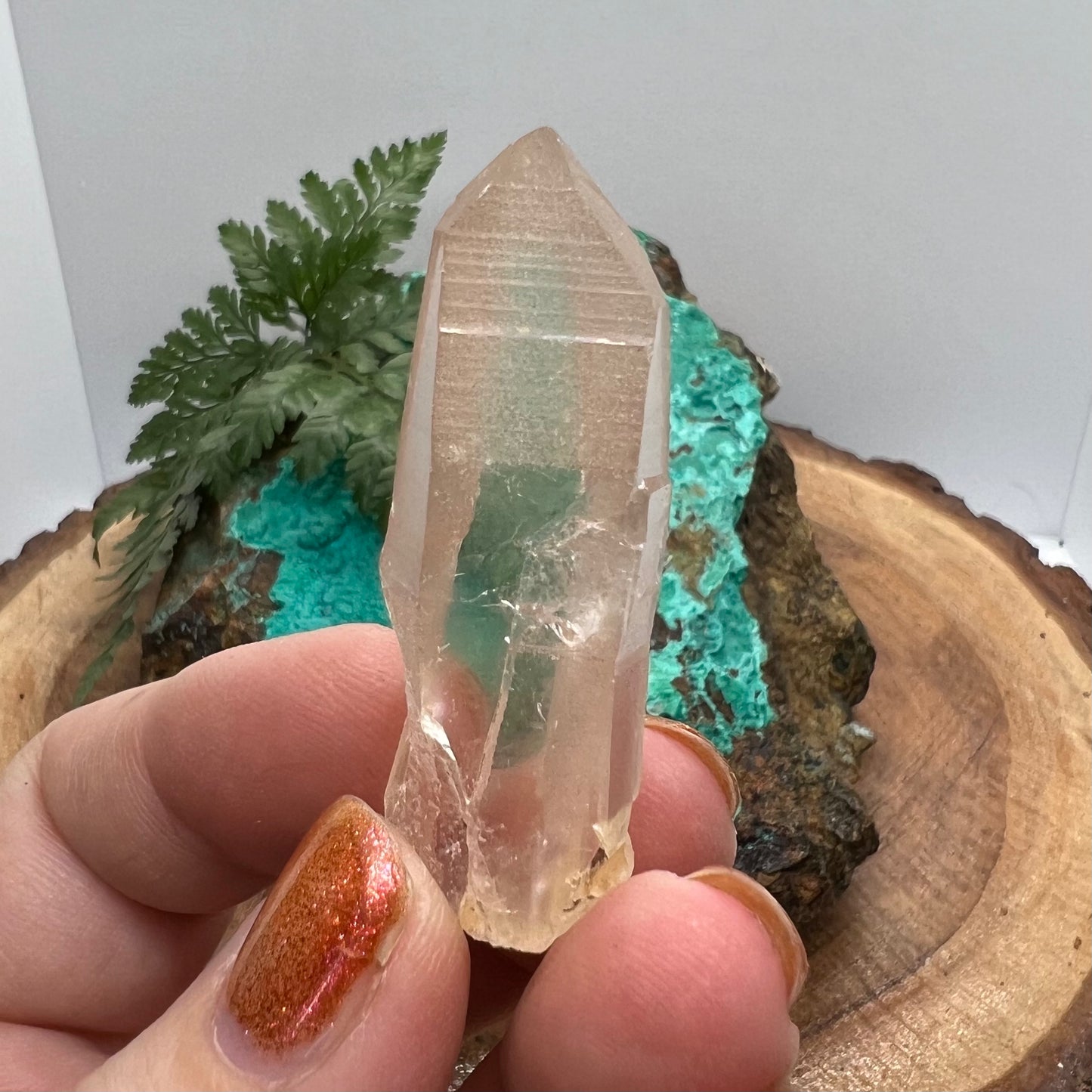 Tangerine Lemurian Quartz Point