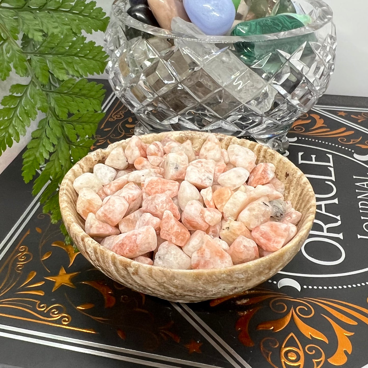 Sunstone Crystal Chips (medium rough)