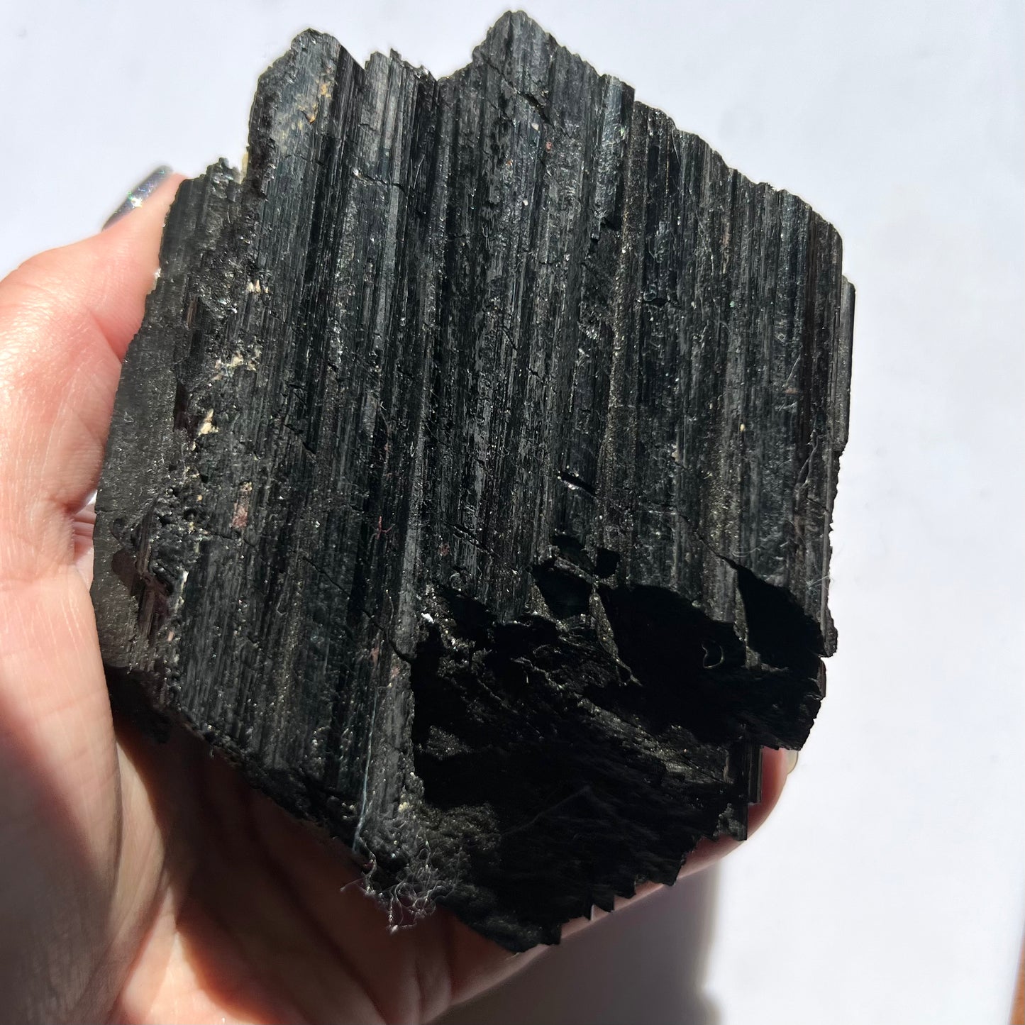 Black Tourmaline Rough Specimen (Extra-Extra Large - 820 grams)