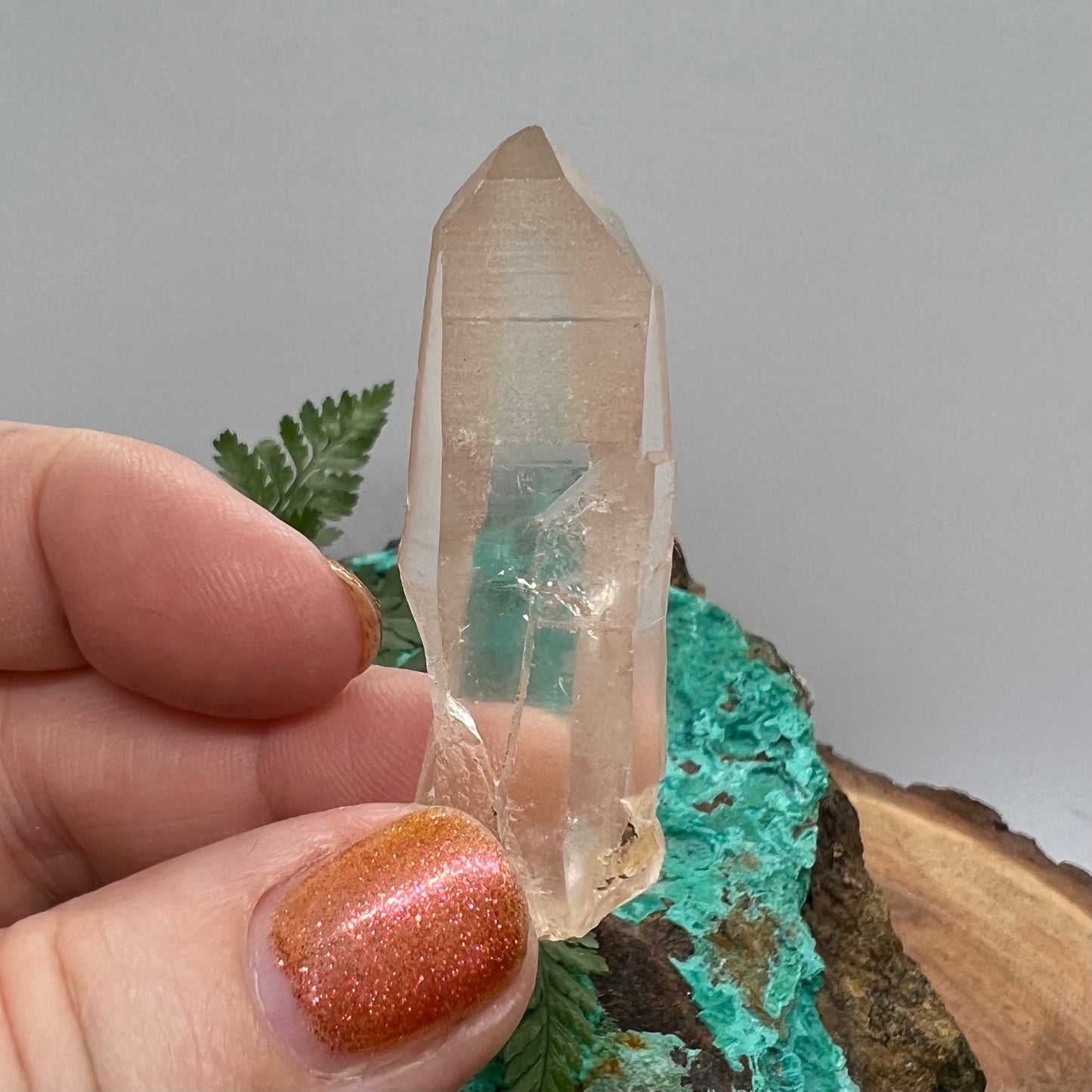 Tangerine Lemurian Quartz Point