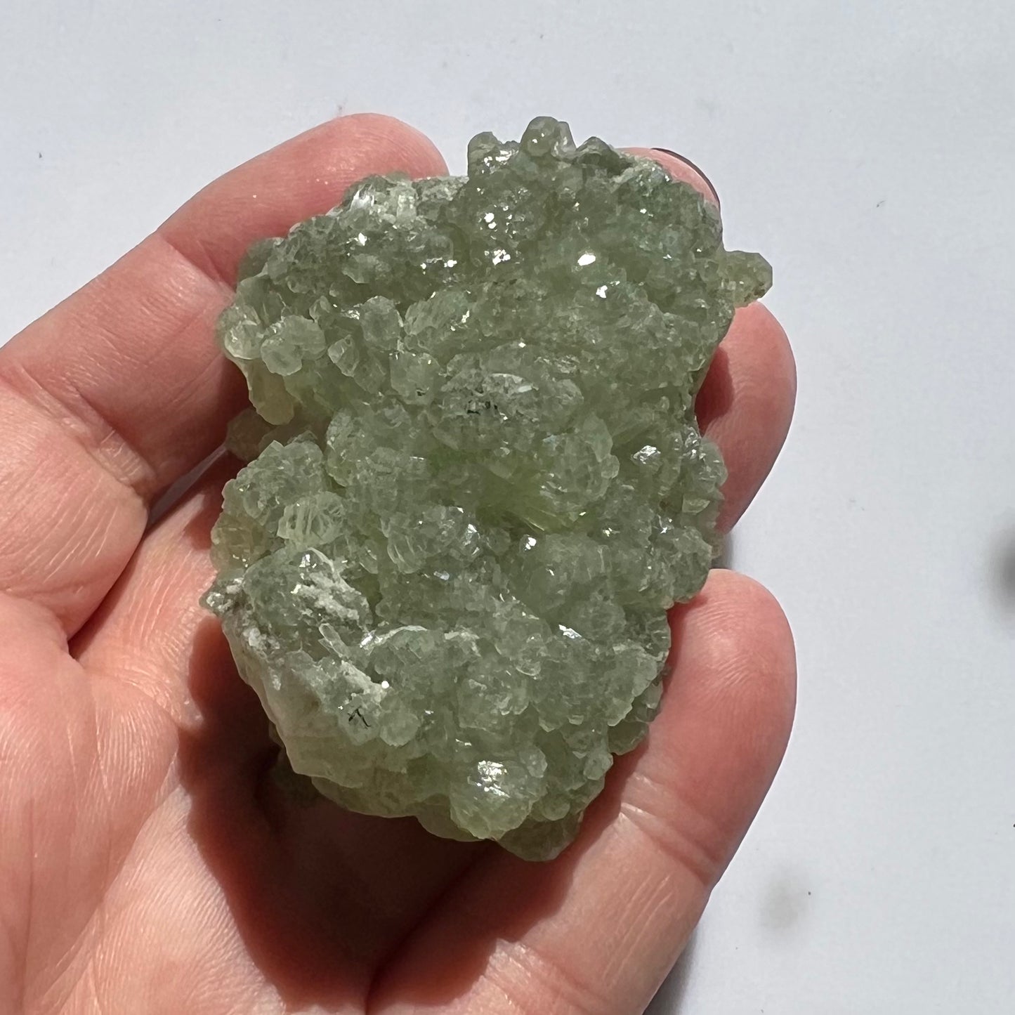 Botryoidal Prehnite Cluster - A Grade cluster