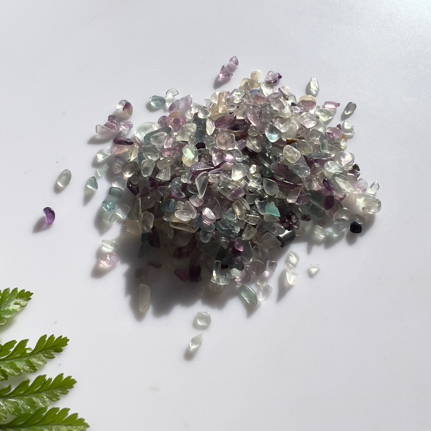 Rainbow Fluorite Crystal Chips