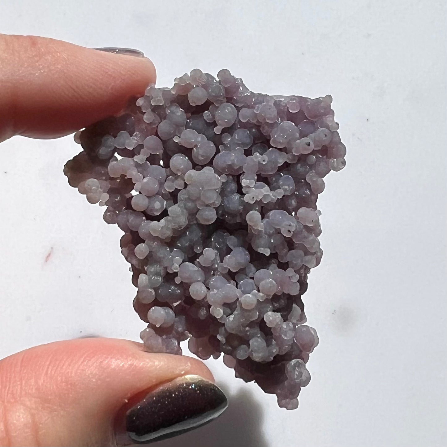 Purple Botryoidal Grape Agate Cluster (i)