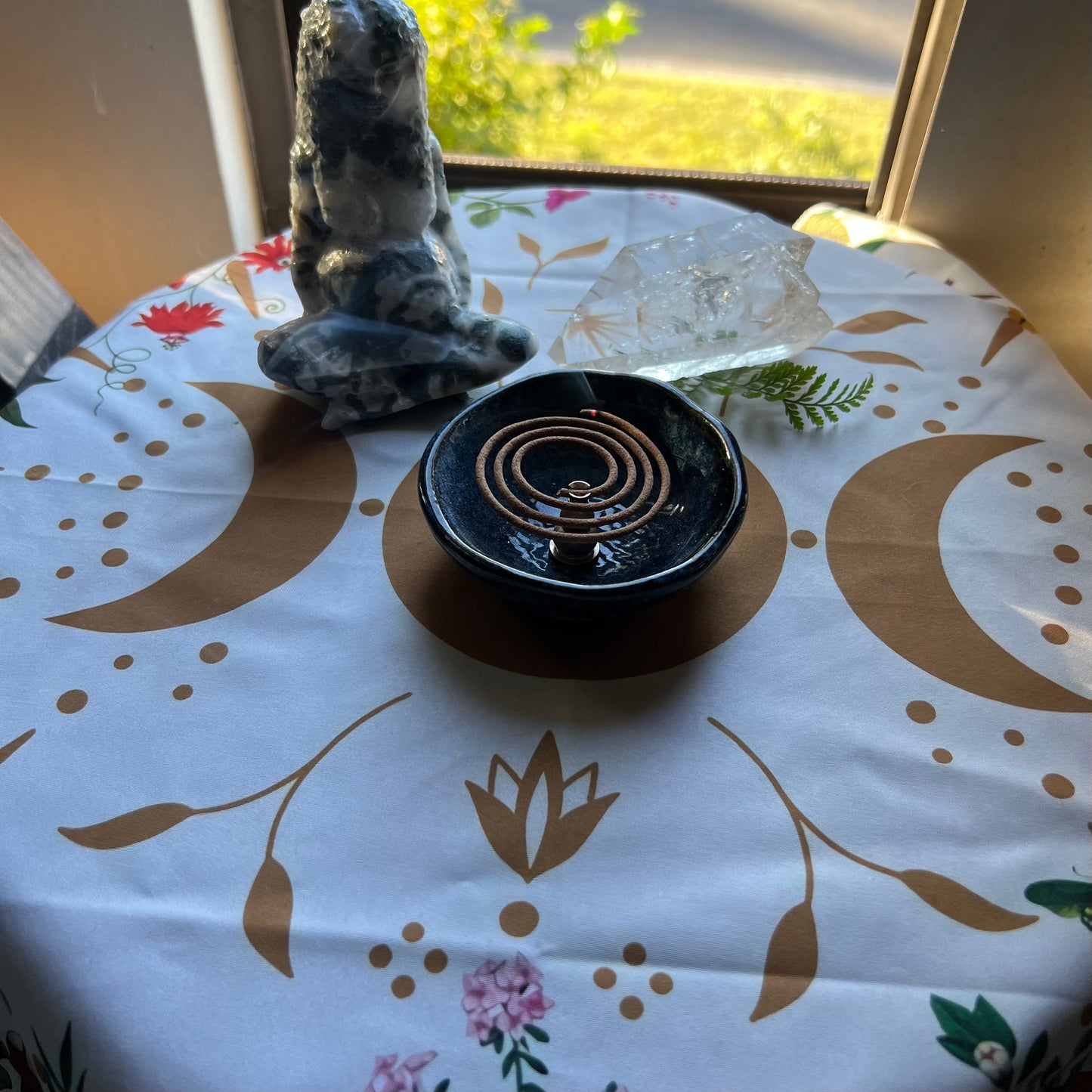 Altar Cloth - Birds, Botanicals & Goddess Moon