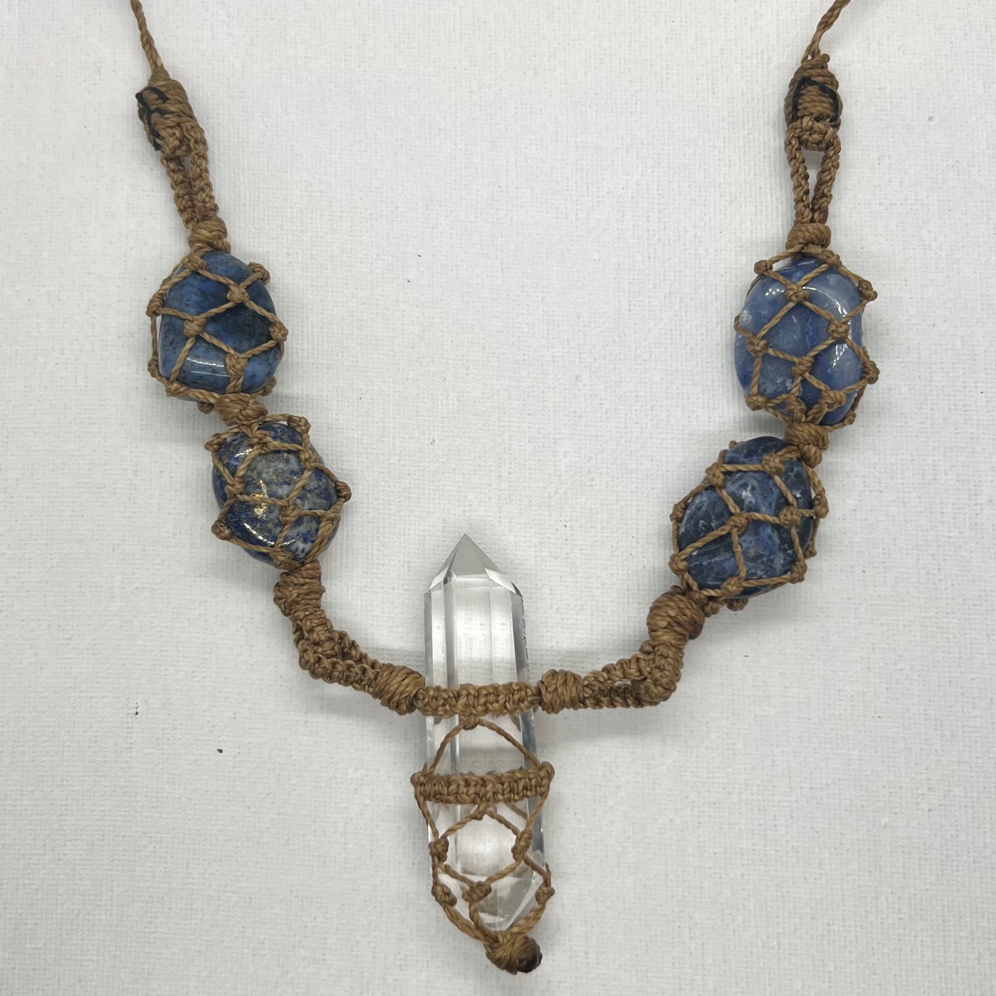 'Truth Seeker' Talisman - Dumortierite/Sodalite/Lapis Lazuli/Blue Quartz/Clear Quartz