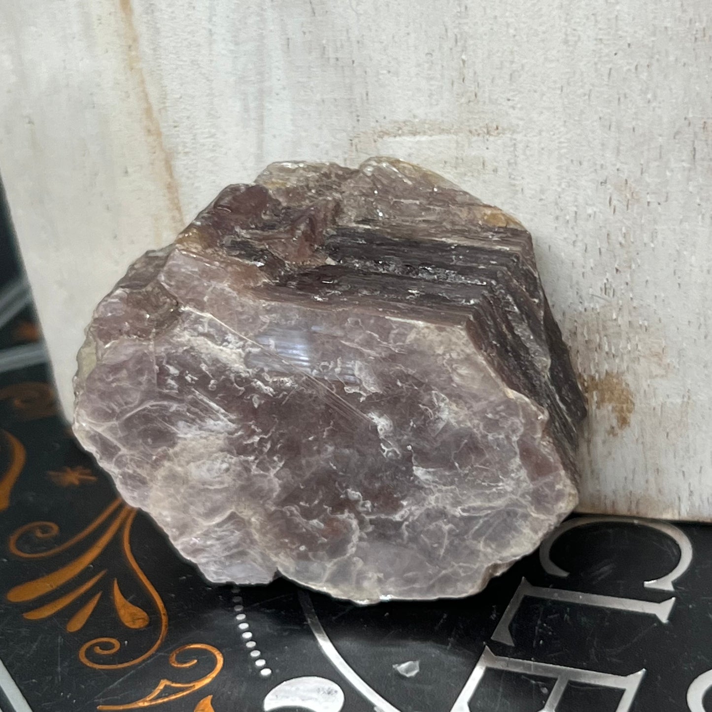 Lepidolite Mica Book Specimen - 51g