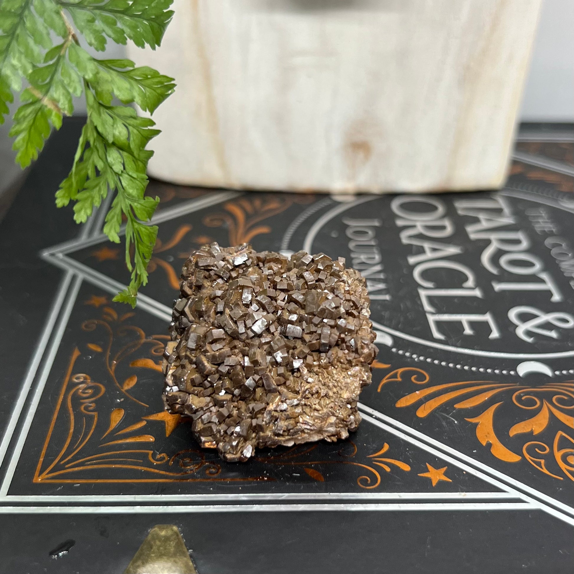 Vanadinite Cluster - Bronze/Brown clear cubic form: Morocco