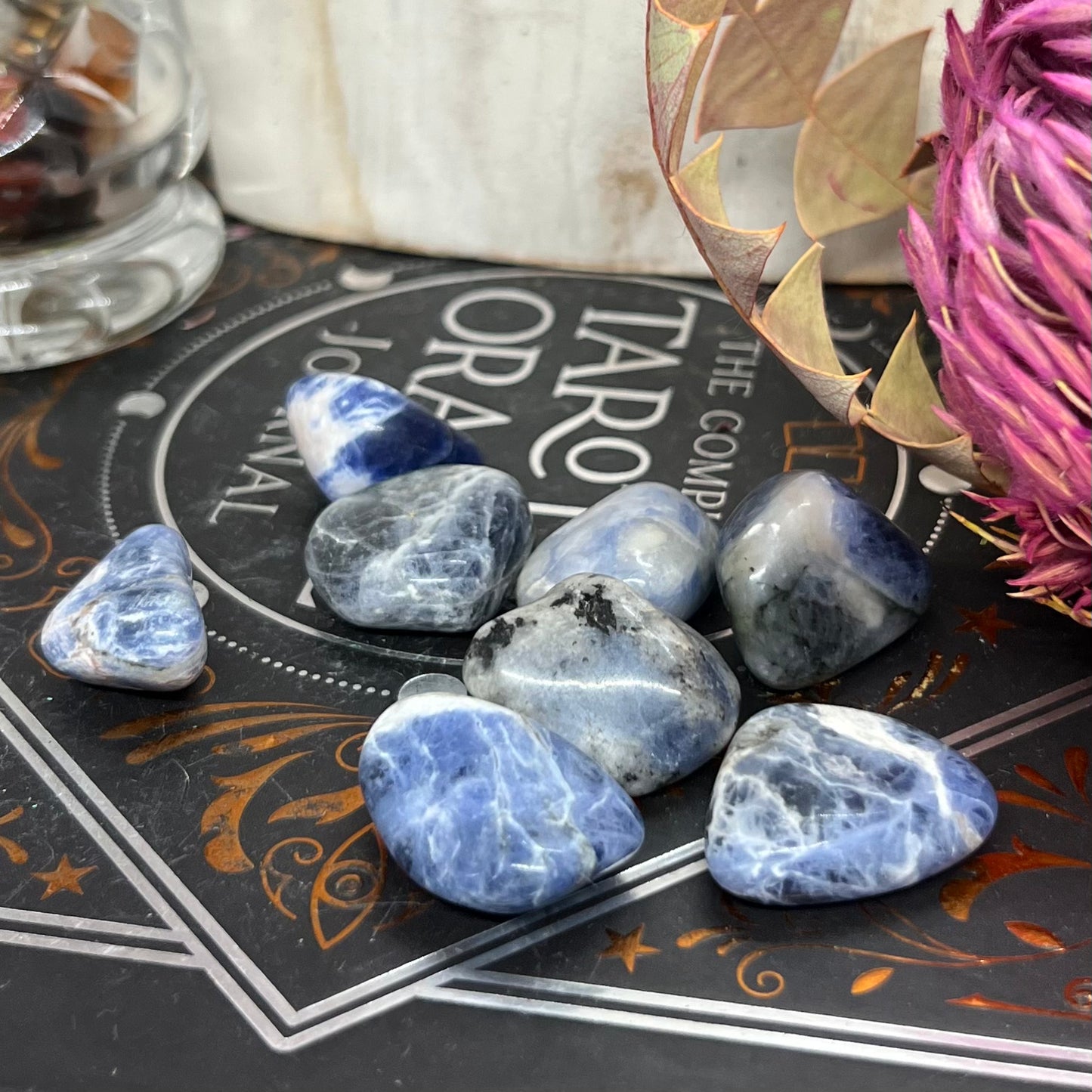 UV Reactive Sodalite Tumblestones