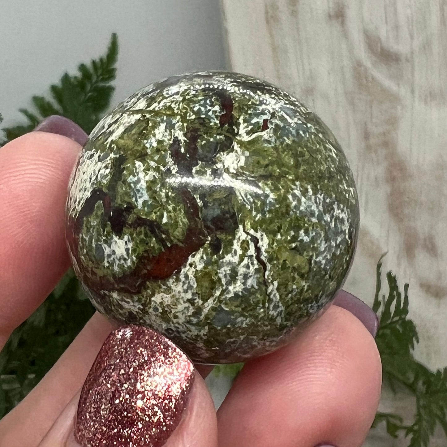 Dragon Blood Jasper Crystal Sphere