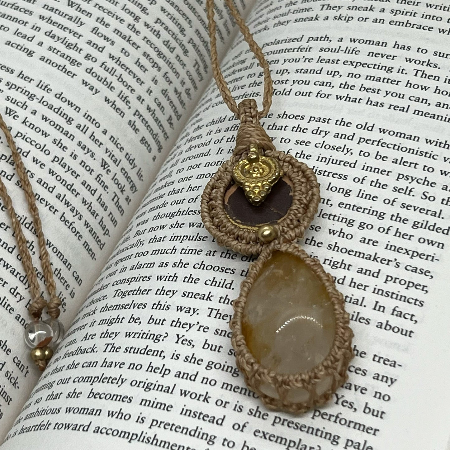 'Surya' Talisman - Australian Yowah Nut & Golden Healer Quartz