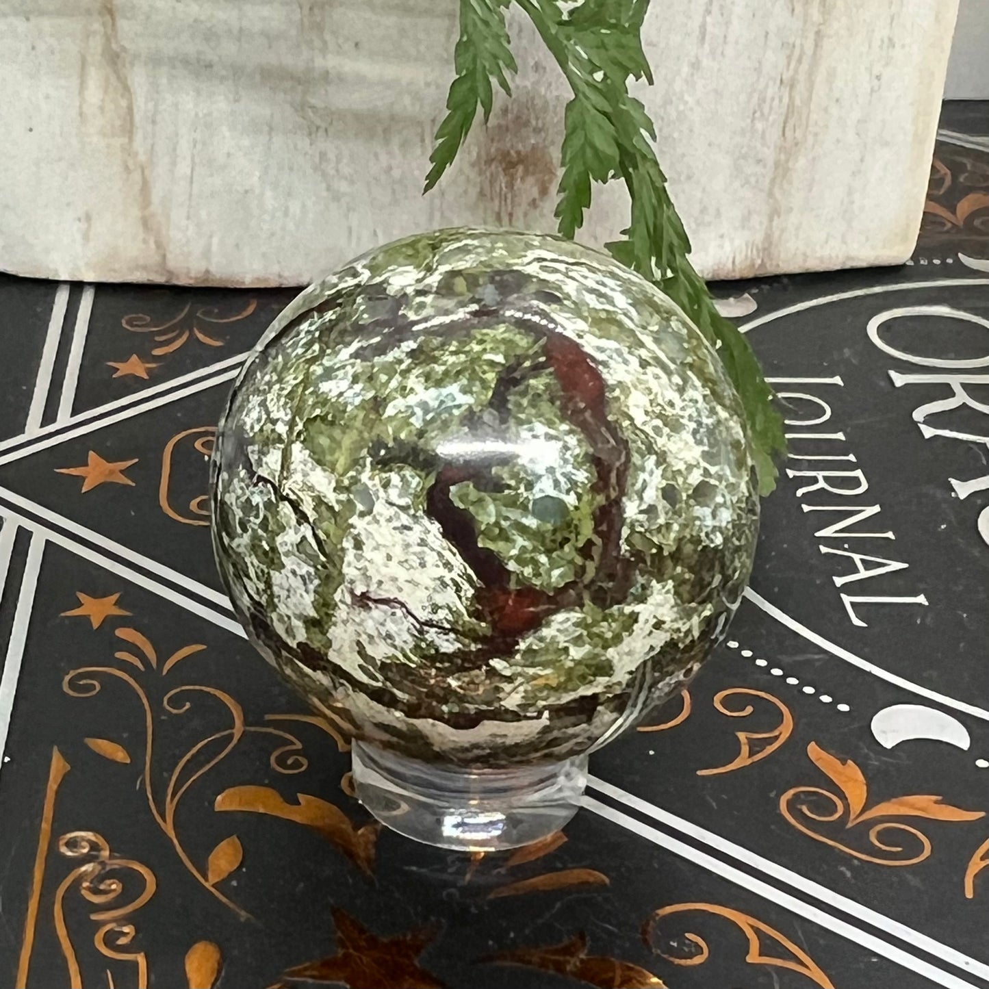 Dragon Blood Jasper Crystal Sphere