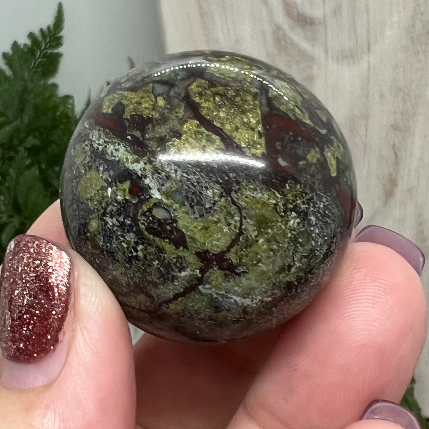 Dragon Blood Jasper Crystal Sphere