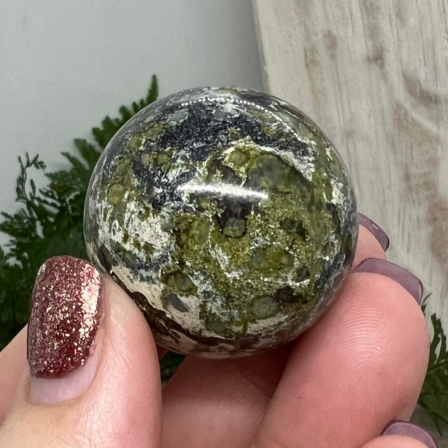 Dragon Blood Jasper Crystal Sphere