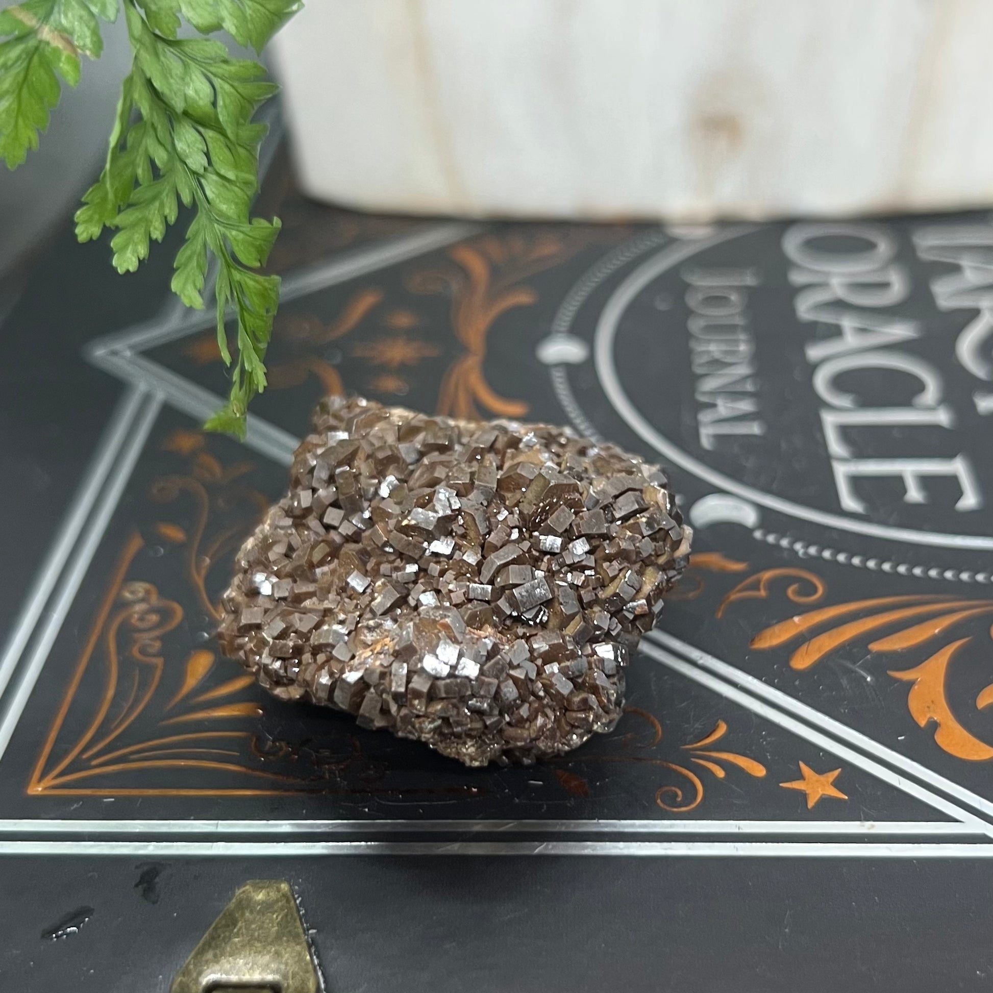 Vanadinite Cluster - Bronze/Brown clear cubic form: Morocco
