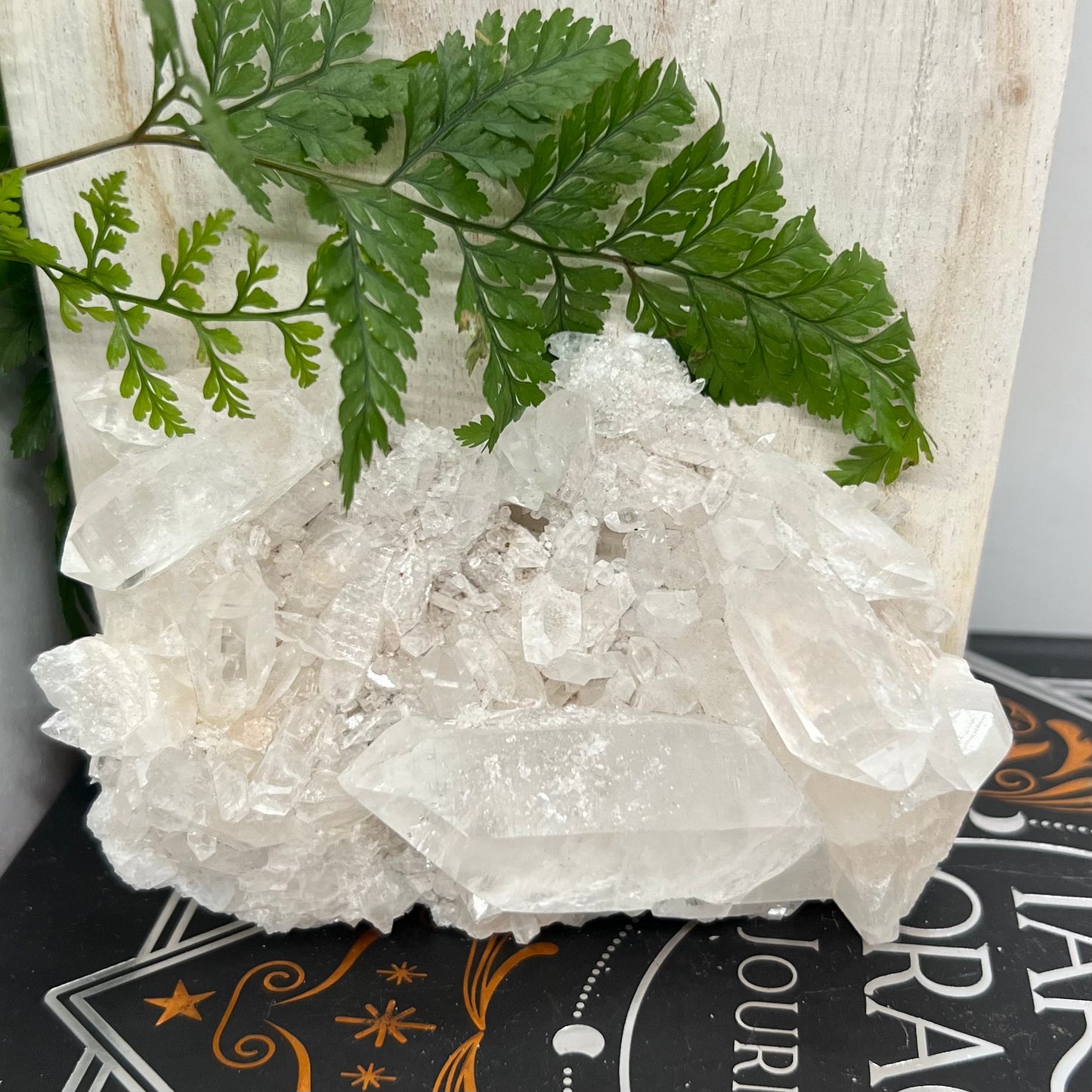 Himalayan Quartz Cluster - Medium sized - minimal matrix