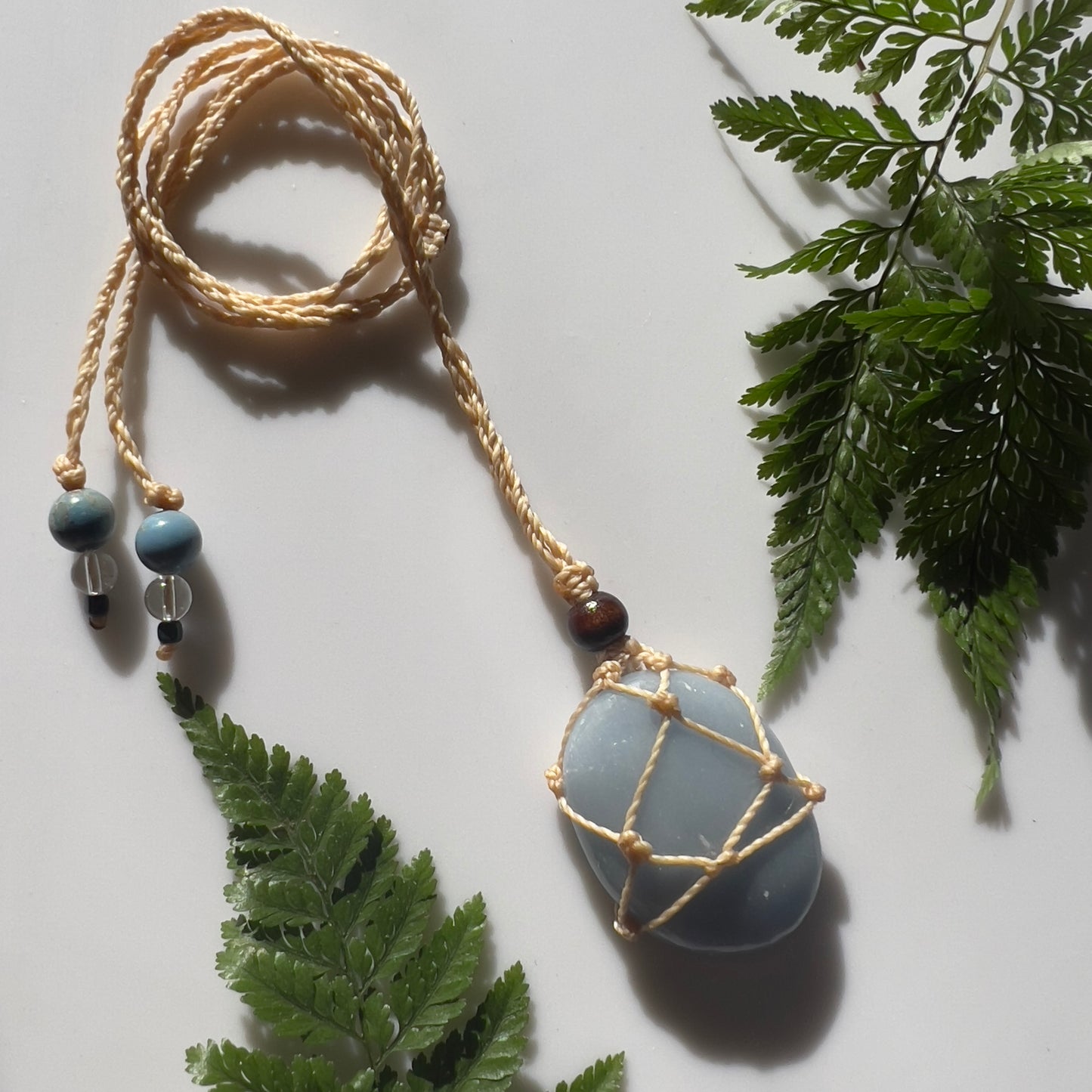 Angelite Macrame Necklace