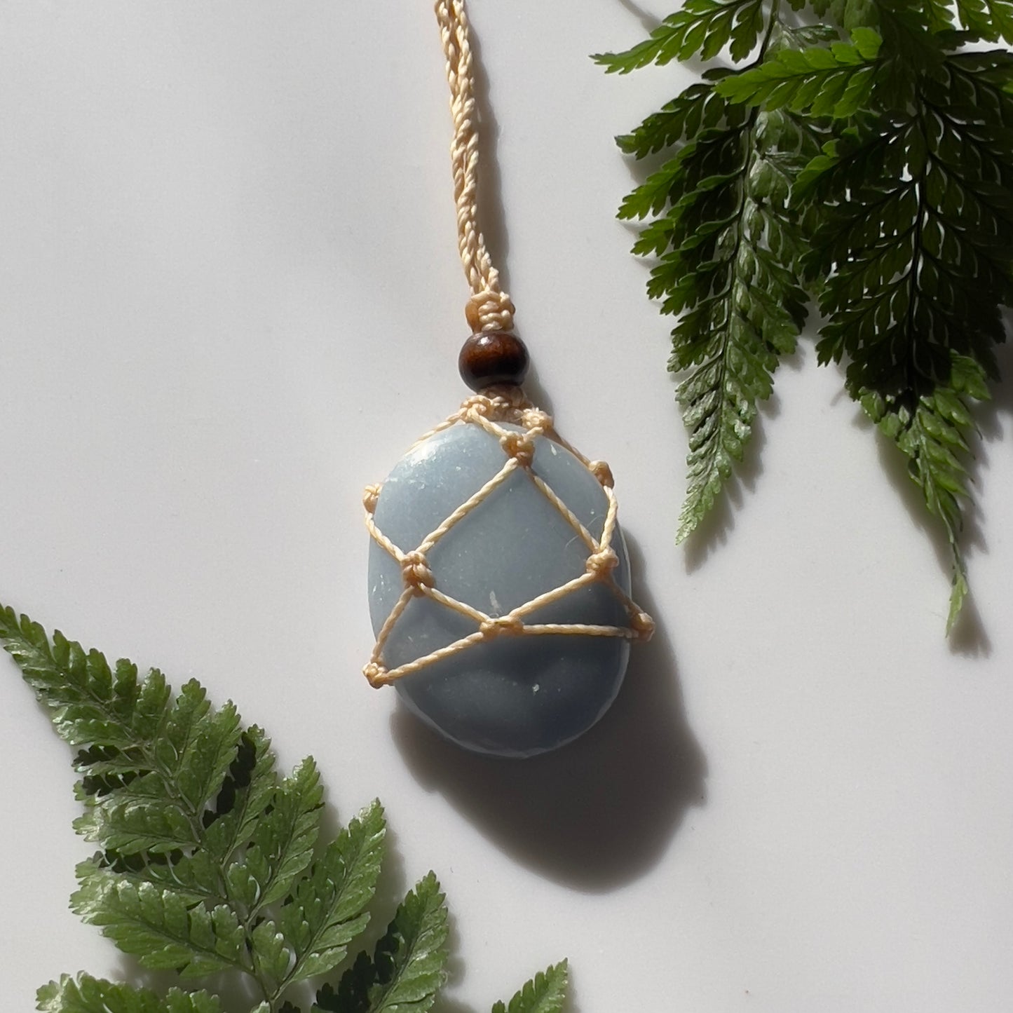 Angelite Macrame Necklace