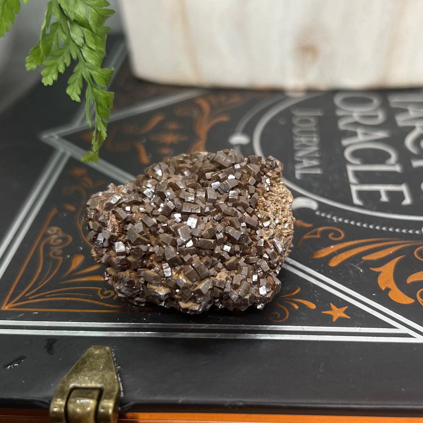 Vanadinite Cluster - Bronze/Brown clear cubic form: Morocco