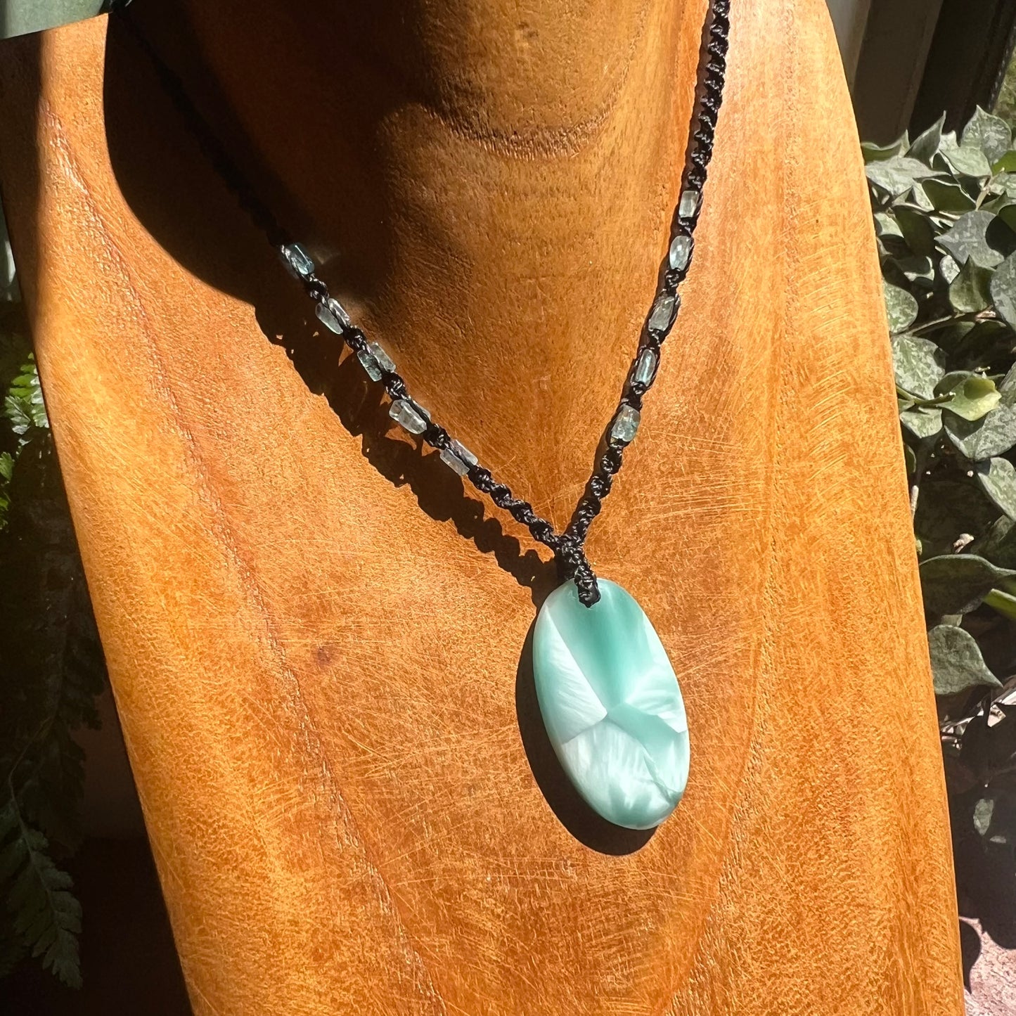 Hemimorphite Macrame Necklace