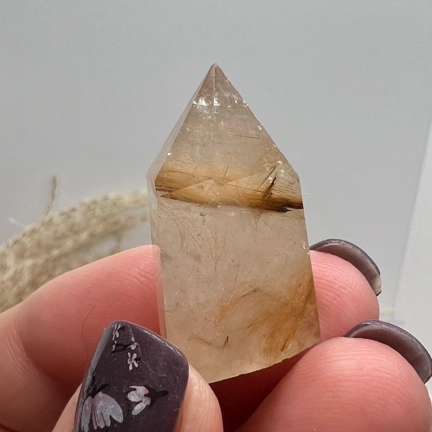 Golden Rutile Quartz Mini Tower (Brazil) (e)