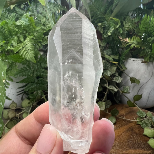 Lemurian Quartz Point - Large, Phantoms, Striations, Glyphs, Inclusions