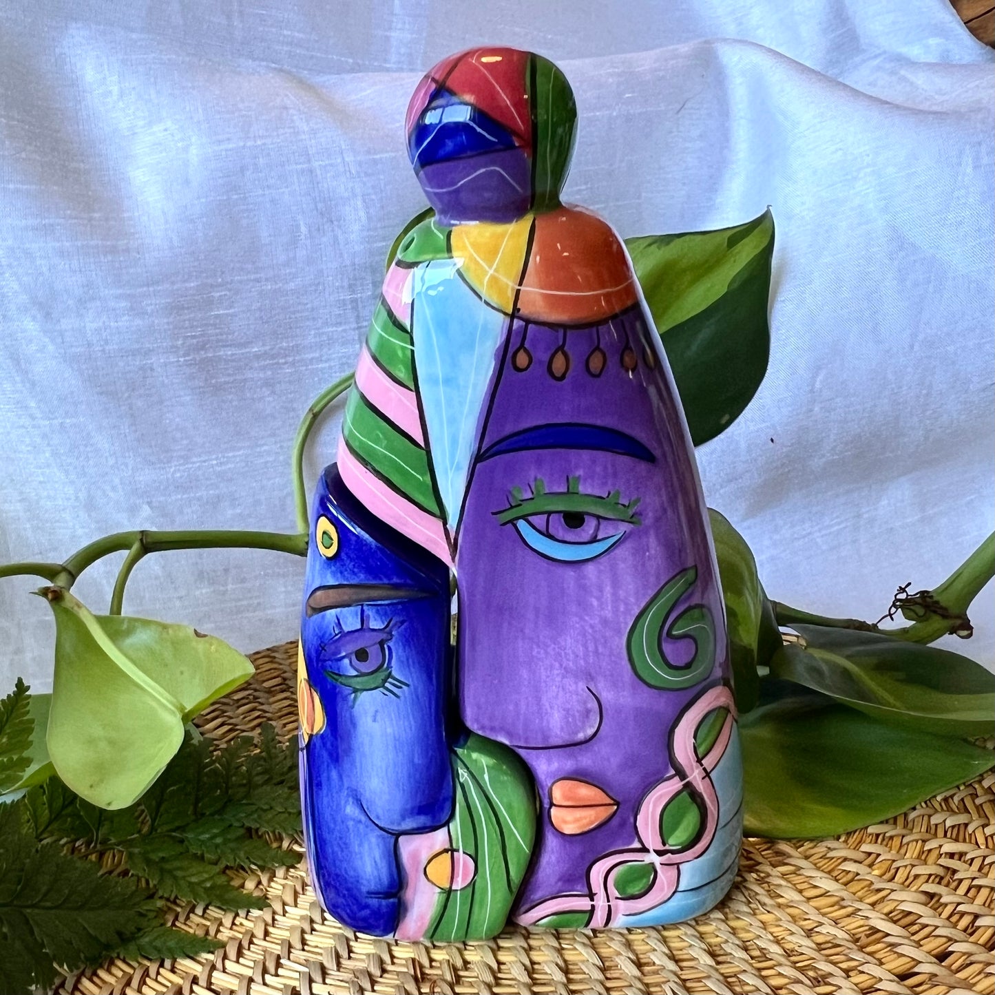 Picasso-Inspired Cubist Style Salt & Pepper Set - Preloved Kitsch